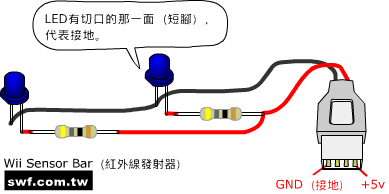 紅外線發射器的電路圖