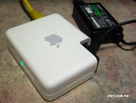 外接PSP電源的AirPort Express